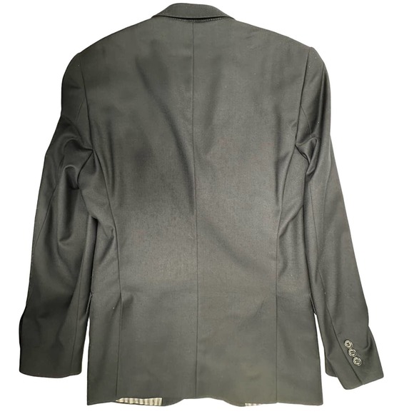 Giorgio Fiorelli Blazer Size 40L Euro Slim AMF Notch Shark No Pleat DARK NAVY - Picture 9 of 16